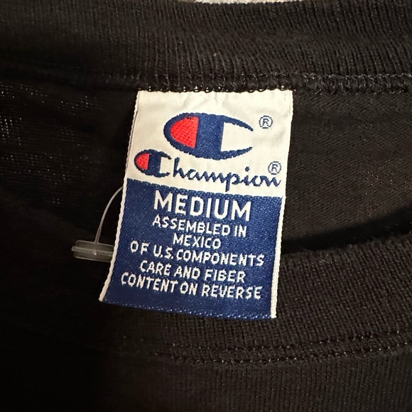 Vintage Champion USA Graphic Embroidered T-Shirt. NWOT SIZE M. - Picture 5 of 8